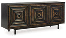 Fair Ridge - Distressed Black - Accent Cabinet - Simple Home Plus