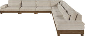 Turin - Chenille Fabric Upholstered Modular Sectional - Taupe - Simple Home Plus