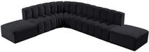 Arc - Velvet 7 Piece Corner Modular Sofa - Simple Home Plus