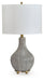 Judlen - Gray / Gold Finish - Ceramic Table Lamp - Simple Home Plus