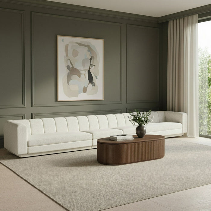 Modari - Sectional - Cream - Simple Home Plus