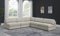 Beckham - 5 Piece Modular Corner Armless Sectional - Simple Home Plus