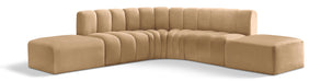 Arc - Velvet 6 Piece Corner Modular Sofa - Simple Home Plus