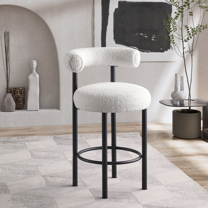Bordeaux - Stool With Black Legs (Set of 2) - Simple Home Plus