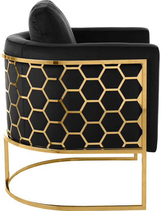 Casa - Chair with Gold Legs - Simple Home Plus