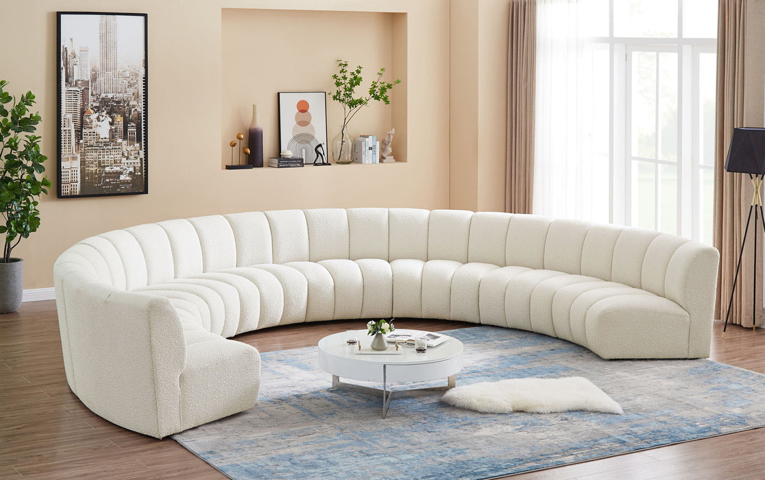 Infinity - 8 Piece Boucle Modular Sectional - Simple Home Plus