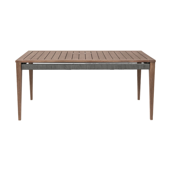 Orbit - Outdoor Patio Dining Table - Weathered Eucalyptus - Simple Home Plus