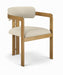 Aurum - Vegan Leather Upholstered Dining Chair With Brushed Brass Base (Set of 2) - Simple Home Plus