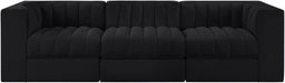Rummi - Velvet Performance Fabric Upholstered 3 Piece Modular Sofa - Simple Home Plus
