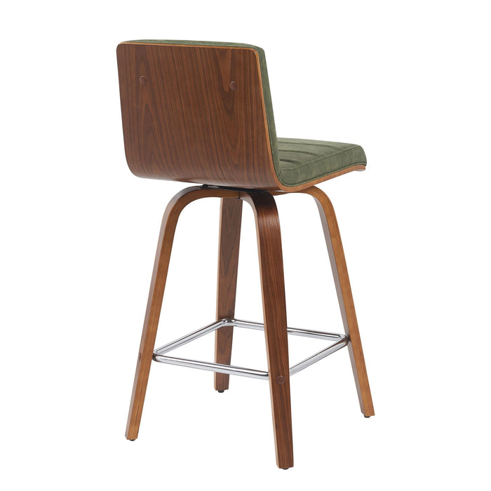 Vienna - Swivel Bar Stool - Walnut Base - Simple Home Plus