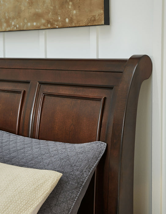 Porter - Headboard Queen Sleigh - Rustic Brown - Simple Home Plus