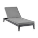 Menorca - Outdoor Patio Adjustable Chaise Lounge Chair In Aluminum With Gray Cushions - Simple Home Plus