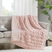 Ruched Throw - Blush - Simple Home Plus