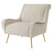 Ricci - Upholstered Saddle Arm Accent Chair - Simple Home Plus