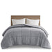 Comfort Cool Jersey Knit - Oversized Down Alternative King Comforter - Gray - Simple Home Plus