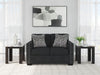 Jasmine Peaks - Loveseat - Coal - Simple Home Plus