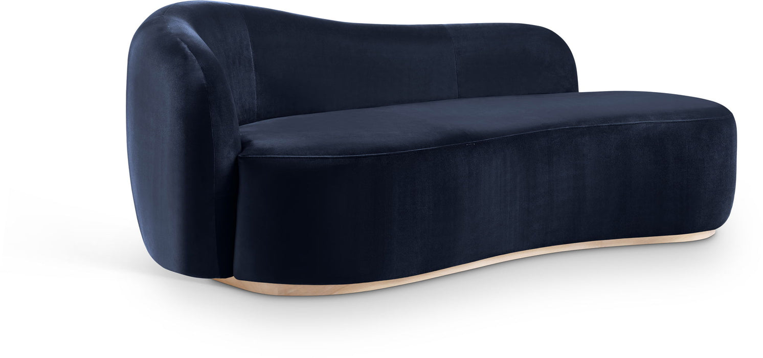 Gustavo - Velvet Upholstered Chaise - Simple Home Plus