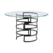 Diaz - Contemporary Round Dining Table - Matte Black - Simple Home Plus