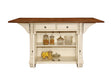 Slater - 2-Drawer Kitchen Island With Drop Leaves - Simple Home Plus