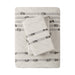 Kara - 3 Piece Cotton Jacquard Duvet Cover Set - White - Simple Home Plus