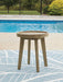 Marina Sun - Round End Table - Beige - Simple Home Plus