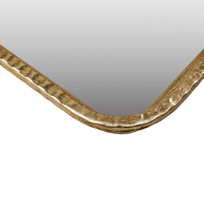 Mia - Gold Metal Arch Wall Mirror - Gold - Simple Home Plus