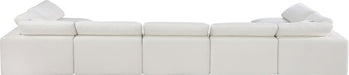 Comfy - 7 Piece Linen Modular Armless Sectional - Simple Home Plus
