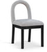 Conrad - Linen Dining Chair With Black Legs - Simple Home Plus