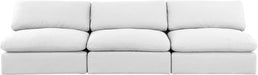 Comfy - Linen Modular Armless Sofa 3 Seats - Simple Home Plus