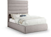 Adam - Linen Fabric Bed With 70.5" Headboard - Simple Home Plus