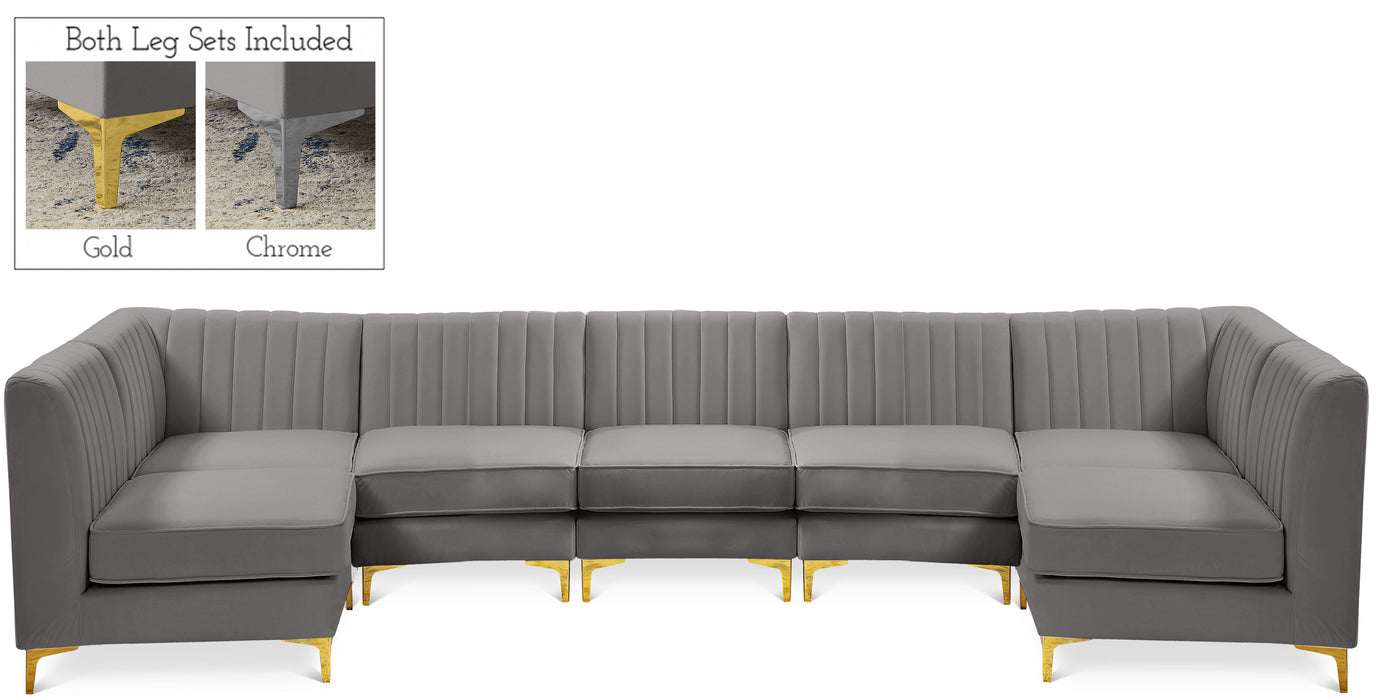 Alina - 7 Piece Modular Sectional - Simple Home Plus