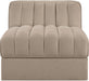Rummi - Velvet Performance Fabric Upholstered Modular Armless Chair - Simple Home Plus