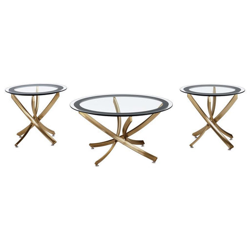 Brooke - Round Coffee Table Set - Simple Home Plus