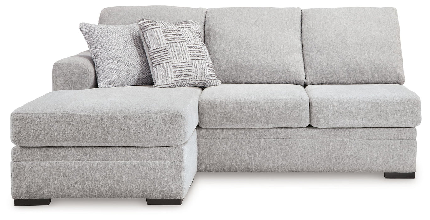 Gabyleigh - Laf Sofa Chaise - Nickel - Simple Home Plus