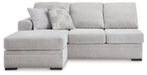 Gabyleigh - Laf Sofa Chaise - Nickel - Simple Home Plus