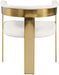 Romeo - Faux Leather Dining Chair With Gold Base (Set of 2) - Simple Home Plus