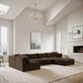 Shaggy - 6 Piece Modular U-Shaped Sectional - Simple Home Plus