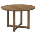 Crestmore - Round Wood Dining Table - Walnut - Simple Home Plus