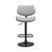 Leland - Adjustable Bar Stool - Gray / Black - Simple Home Plus