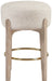 Torino - Backless Counter Stool With Brushed Natural Base (Set of 2) - Simple Home Plus
