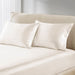 Satin - Pillowcases (Set of 2) Queen - Ivory - Simple Home Plus