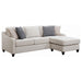 Mcloughlin - Upholstered Sloped Arm Sectional Sofa - Platinum - Simple Home Plus