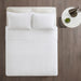 Otto - King 3 Piece Reversible Coverlet Set - White - Simple Home Plus
