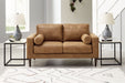 Telora - Caramel - Loveseat - Simple Home Plus