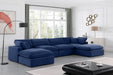 Comfy - 6 Piece Velvet Modular Double Chaise Sectional - Simple Home Plus