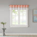 Amherst - Polyoni Pintuck Valance - Coral - Simple Home Plus
