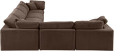 Comfy - 6 Piece Velvet Modular Corner Sectional - Simple Home Plus