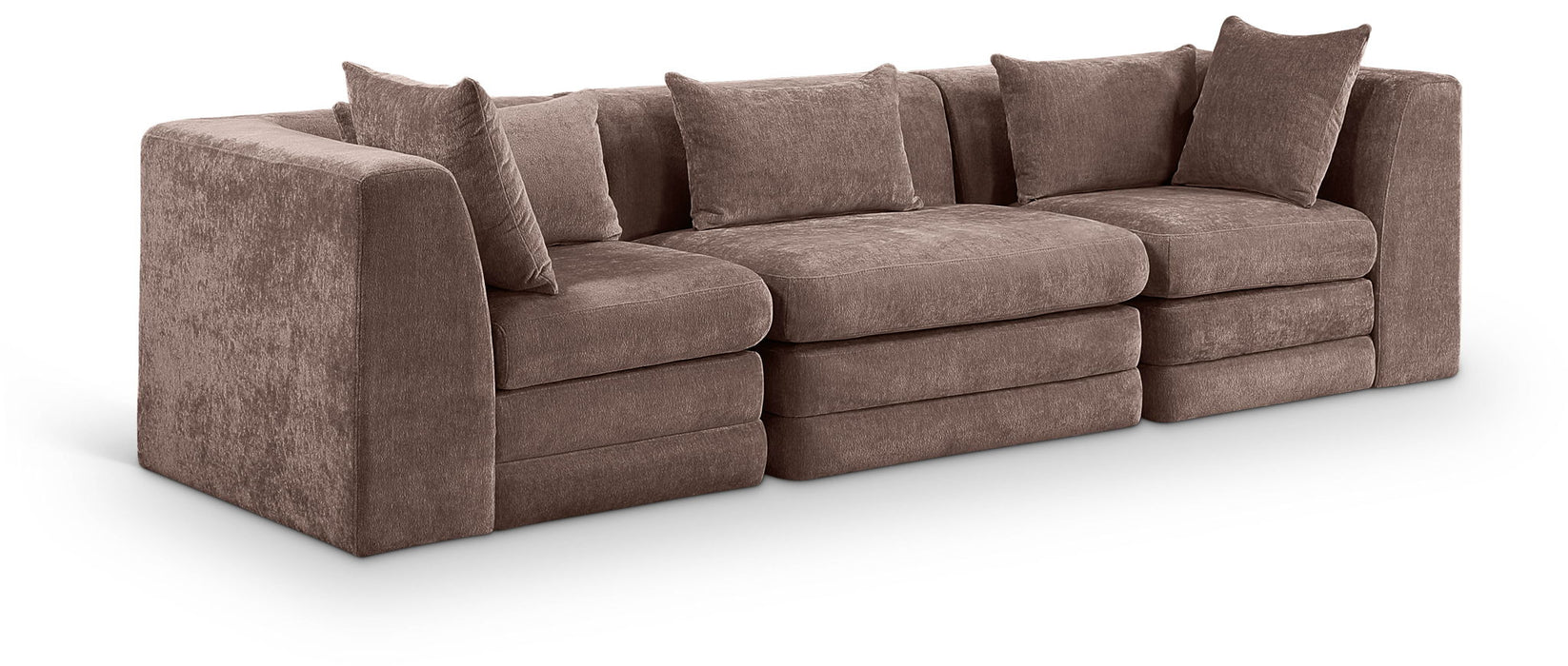 Stellar - 3 Piece 114" Upholstered Modular Sofa - Simple Home Plus
