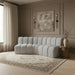 Arc - Boucle Fabric 3 Piece Modular Corner Sofa - Simple Home Plus