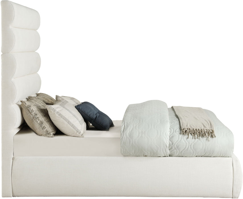 Adam - Linen Fabric Bed With 70.5" Headboard - Simple Home Plus